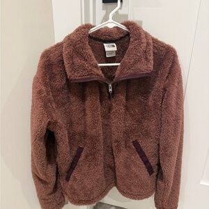 The North Face Women's Brown Fleece Quarter zip